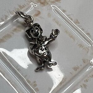 Vintage Clown Charm 925 Sterling
